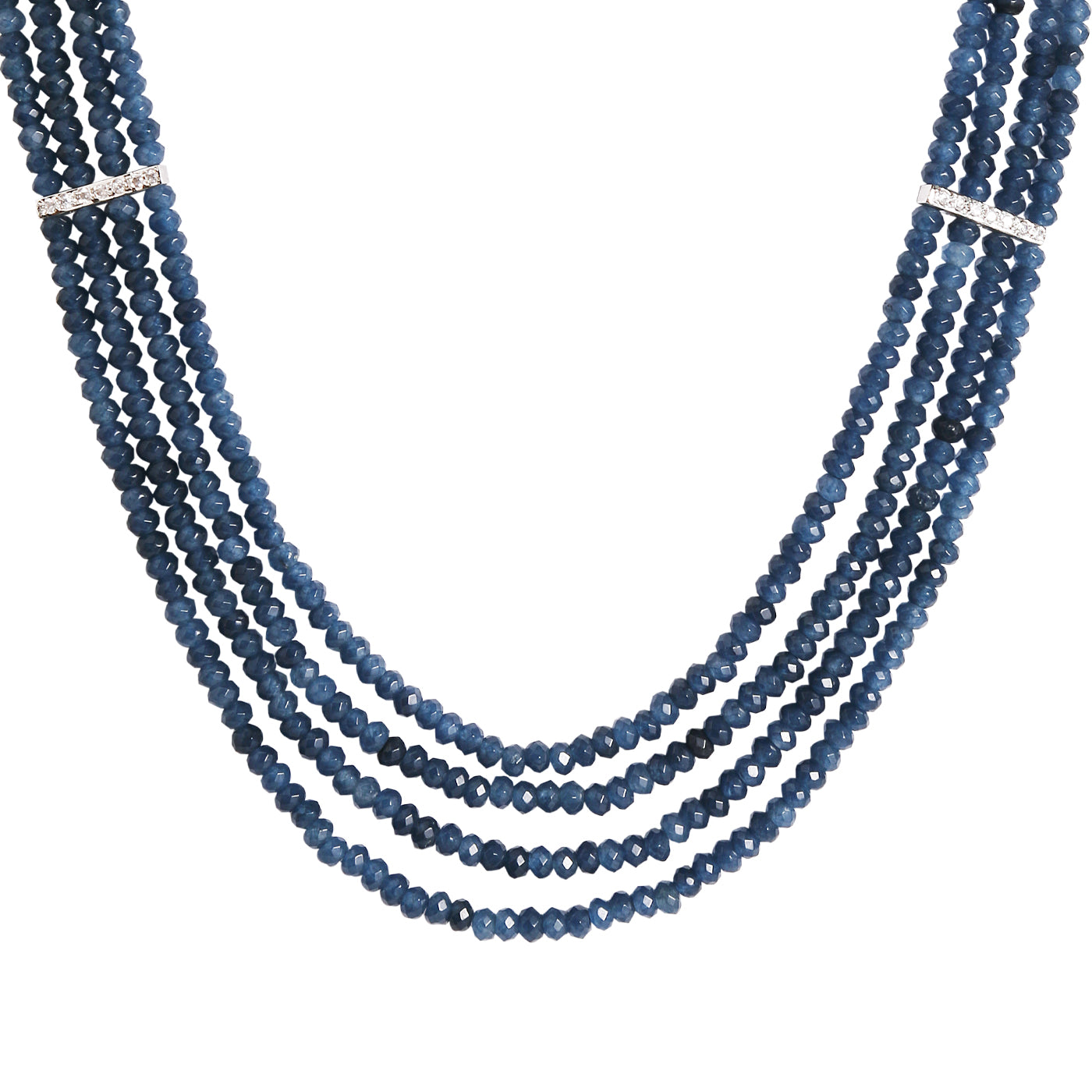 M0008 - Blue Beaded Necklace