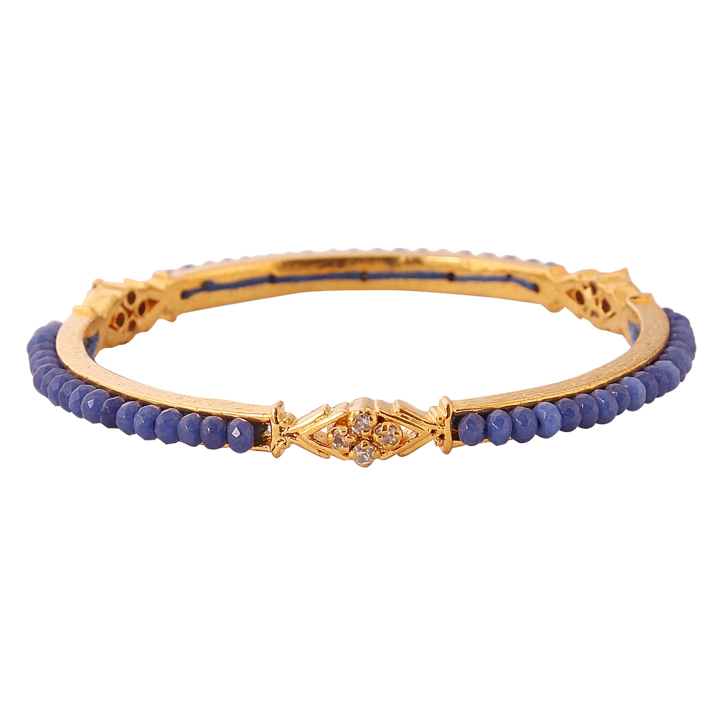 N - Blue Pearl with CZ Bangles