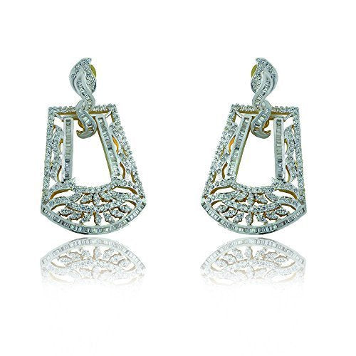 Party wear CZ Smart Square Earring - E017